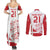 Custom Denmark Football Couples Matching Summer Maxi Dress and Long Sleeve Button Shirt Come On Danish Dynamite LT9 - Wonder Print Shop