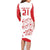 Custom Denmark Football Family Matching Long Sleeve Bodycon Dress and Hawaiian Shirt Come On Danish Dynamite LT9 - Wonder Print Shop