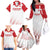 Custom Denmark Football Family Matching Off The Shoulder Long Sleeve Dress and Hawaiian Shirt Come On Danish Dynamite - Wonder Print Shop