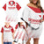 Custom Denmark Football Family Matching Off Shoulder Short Dress and Hawaiian Shirt Come On Danish Dynamite LT9 - Wonder Print Shop