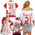 Custom Denmark Football Family Matching Off Shoulder Short Dress and Hawaiian Shirt Come On Danish Dynamite LT9 - Wonder Print Shop