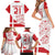 Custom Denmark Football Family Matching Short Sleeve Bodycon Dress and Hawaiian Shirt Come On Danish Dynamite - Wonder Print Shop