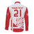 Custom Denmark Football Long Sleeve Button Shirt Come On Danish Dynamite - Wonder Print Shop