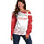 Custom Denmark Football Off Shoulder Sweater Come On Danish Dynamite - Wonder Print Shop