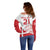 Custom Denmark Football Off Shoulder Sweater Come On Danish Dynamite - Wonder Print Shop