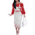 Custom Denmark Football Off The Shoulder Long Sleeve Dress Come On Danish Dynamite - Wonder Print Shop