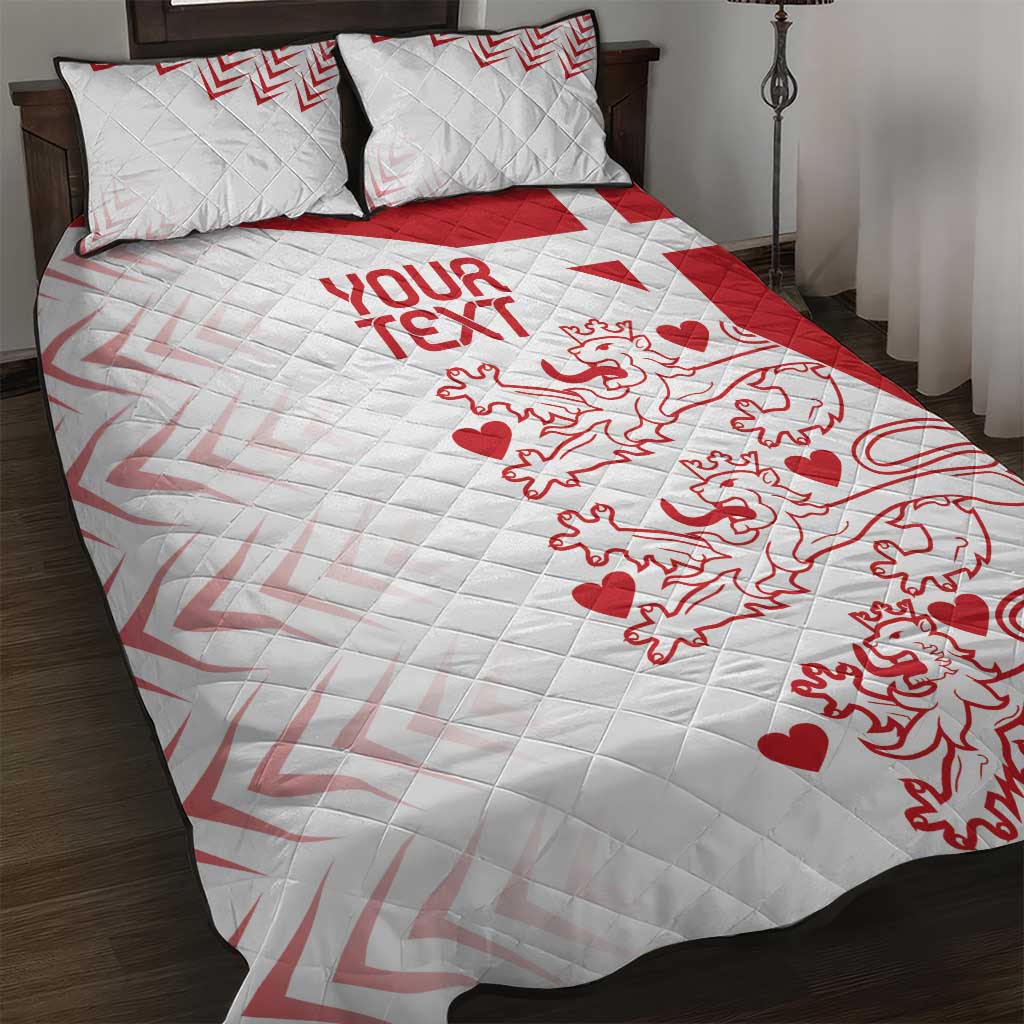 Custom Denmark Football Quilt Bed Set Come On Danish Dynamite