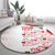 Custom Denmark Football Round Carpet Come On Danish Dynamite