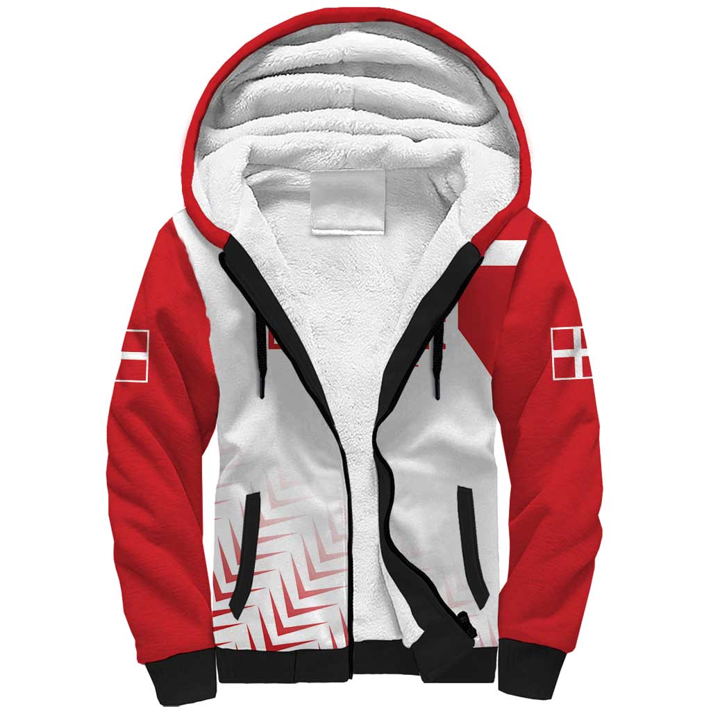 Custom Denmark Football Sherpa Hoodie Come On Danish Dynamite