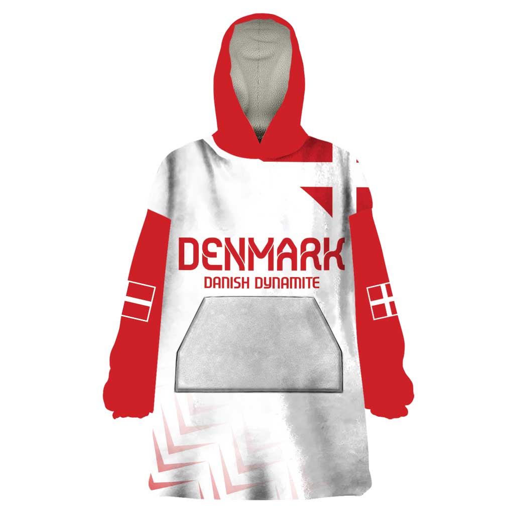 Custom Denmark Football Wearable Blanket Hoodie Come On Danish Dynamite