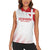 Custom Denmark Football Women Sleeveless Polo Shirt Come On Danish Dynamite