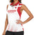 Custom Denmark Football Women Sleeveless Polo Shirt Come On Danish Dynamite