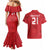 Custom Denmark Football Couples Matching Mermaid Dress and Hawaiian Shirt With Coat of Arm LT9 - Wonder Print Shop