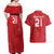 Custom Denmark Football Couples Matching Off Shoulder Maxi Dress and Hawaiian Shirt With Coat of Arm LT9 - Wonder Print Shop