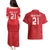 Custom Denmark Football Couples Matching Puletasi and Hawaiian Shirt With Coat of Arm LT9 - Wonder Print Shop