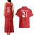 Custom Denmark Football Couples Matching Tank Maxi Dress and Hawaiian Shirt With Coat of Arm LT9 - Wonder Print Shop