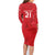 Custom Denmark Football Family Matching Long Sleeve Bodycon Dress and Hawaiian Shirt With Coat of Arm LT9 - Wonder Print Shop