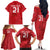 Custom Denmark Football Family Matching Off The Shoulder Long Sleeve Dress and Hawaiian Shirt With Coat of Arm - Wonder Print Shop