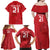 Custom Denmark Football Family Matching Off Shoulder Maxi Dress and Hawaiian Shirt With Coat of Arm LT9 - Wonder Print Shop