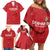 Custom Denmark Football Family Matching Off Shoulder Short Dress and Hawaiian Shirt With Coat of Arm LT9 - Wonder Print Shop