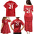 Custom Denmark Football Family Matching Puletasi and Hawaiian Shirt With Coat of Arm - Wonder Print Shop