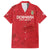 Custom Denmark Football Family Matching Puletasi and Hawaiian Shirt With Coat of Arm - Wonder Print Shop