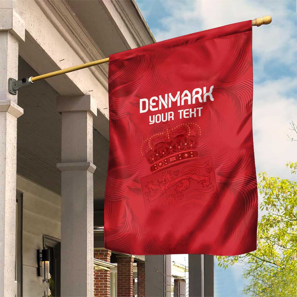 Custom Denmark Football Garden Flag With Coat of Arm - Wonder Print Shop