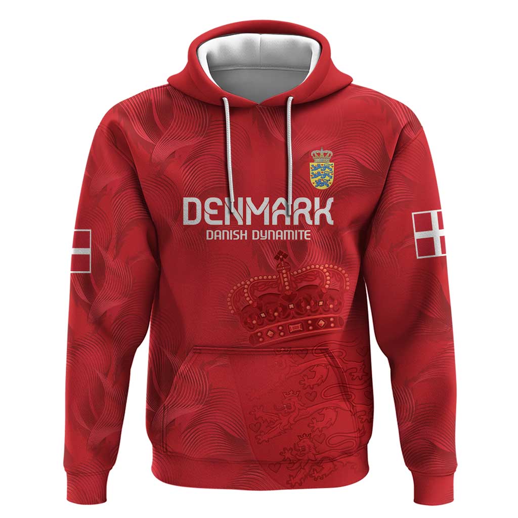 Custom Denmark Football Hoodie With Coat of Arm