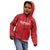 Custom Denmark Football Kid Hoodie With Coat of Arm - Wonder Print Shop