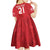 Custom Denmark Football Kid Short Sleeve Dress With Coat of Arm - Wonder Print Shop