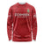 Custom Denmark Football Long Sleeve Shirt With Coat of Arm - Wonder Print Shop