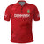 Custom Denmark Football Polo Shirt With Coat of Arm - Wonder Print Shop