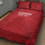 Custom Denmark Football Quilt Bed Set With Coat of Arm - Wonder Print Shop