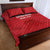 Custom Denmark Football Quilt Bed Set With Coat of Arm - Wonder Print Shop