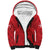 Custom Denmark Football Sherpa Hoodie With Coat of Arm