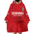 Custom Denmark Football Wearable Blanket Hoodie With Coat of Arm