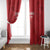 Custom Denmark Football Window Curtain With Coat of Arm