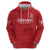 Custom Denmark Football Zip Hoodie With Coat of Arm