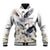 Denmark Mute Swan Baseball Jacket With Chamomile Daisy Flowers LT9 - Wonder Print Shop