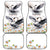 Denmark Mute Swan Car Mats With Chamomile Daisy Flowers LT9 - Wonder Print Shop