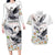 Denmark Mute Swan Couples Matching Long Sleeve Bodycon Dress and Hawaiian Shirt With Chamomile Daisy Flowers LT9 - Wonder Print Shop