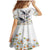 Denmark Mute Swan Family Matching Mermaid Dress and Hawaiian Shirt With Chamomile Daisy Flowers LT9 - Wonder Print Shop