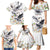 Denmark Mute Swan Family Matching Mermaid Dress and Hawaiian Shirt With Chamomile Daisy Flowers LT9 - Wonder Print Shop