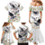 Denmark Mute Swan Family Matching Mermaid Dress and Hawaiian Shirt With Chamomile Daisy Flowers LT9 - Wonder Print Shop