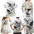 Denmark Mute Swan Family Matching Off Shoulder Maxi Dress and Hawaiian Shirt With Chamomile Daisy Flowers LT9 - Wonder Print Shop