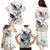 Denmark Mute Swan Family Matching Puletasi and Hawaiian Shirt With Chamomile Daisy Flowers - Wonder Print Shop