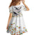 Denmark Mute Swan Family Matching Summer Maxi Dress and Hawaiian Shirt With Chamomile Daisy Flowers - Wonder Print Shop