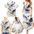 Denmark Mute Swan Family Matching Summer Maxi Dress and Hawaiian Shirt With Chamomile Daisy Flowers - Wonder Print Shop