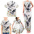 Denmark Mute Swan Family Matching Tank Maxi Dress and Hawaiian Shirt With Chamomile Daisy Flowers - Wonder Print Shop