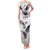 Denmark Mute Swan Family Matching Tank Maxi Dress and Hawaiian Shirt With Chamomile Daisy Flowers - Wonder Print Shop